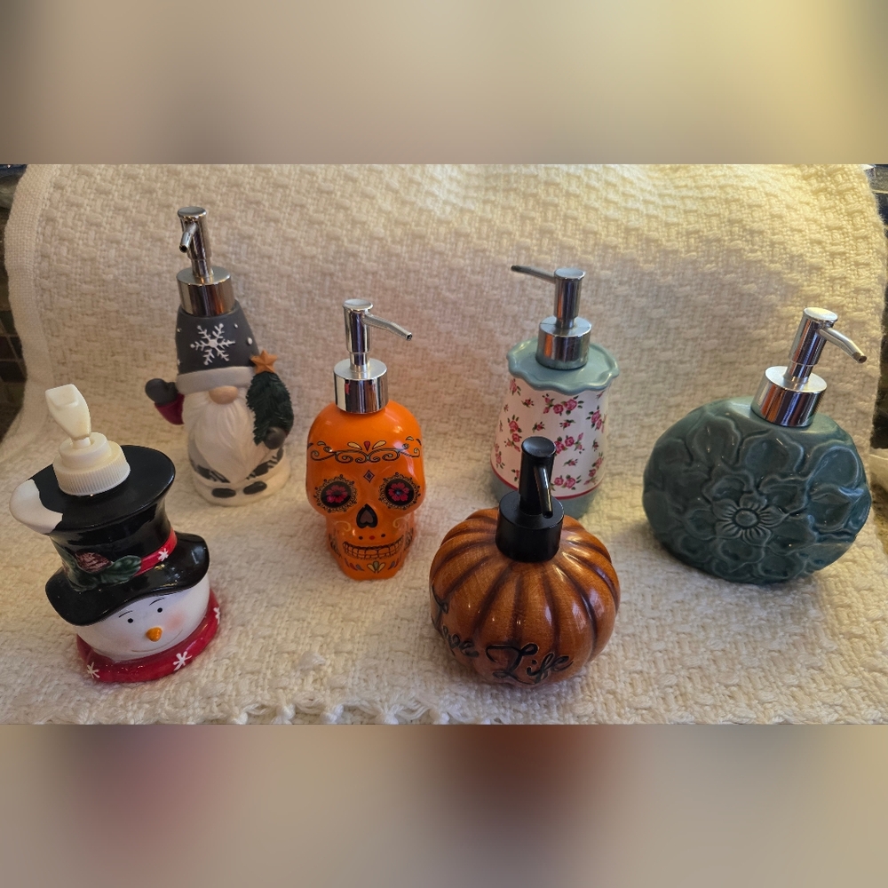 Set Of 6 Hand Soap Dispensers